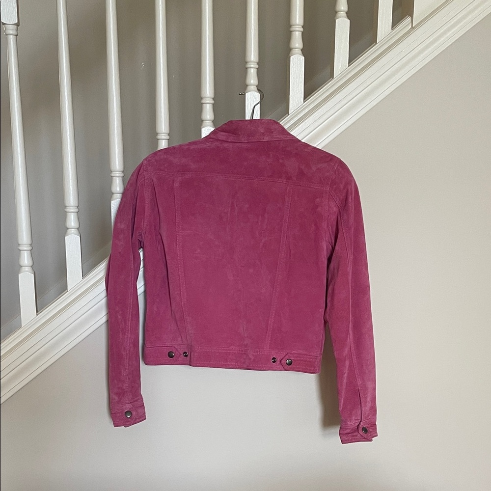 Pink Suede Jacket - Picture 2 of 4